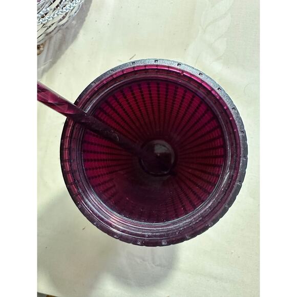 Starbucks 2020 Dining Starbucks Berry Plum Disco Grid Tumbler 24oz - Picture 3 of 3